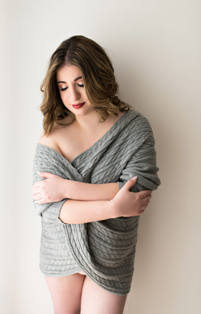 cozy cardigan boudoir